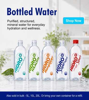 Purified, structured, mineral water