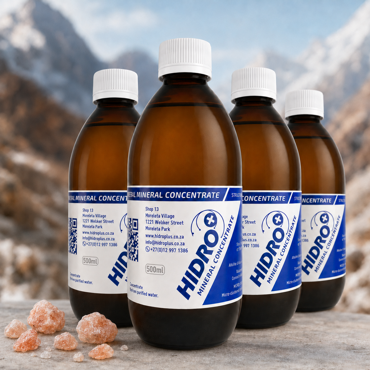 Hidro+ Natural Mineral Concentrate - 4x500ml